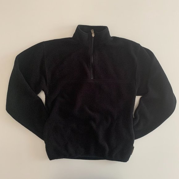 Russell Athletic Other - EUC Russell Athletic 1/4 Zip Sweatshirt Men's Malden Mills Polar Fleece Black